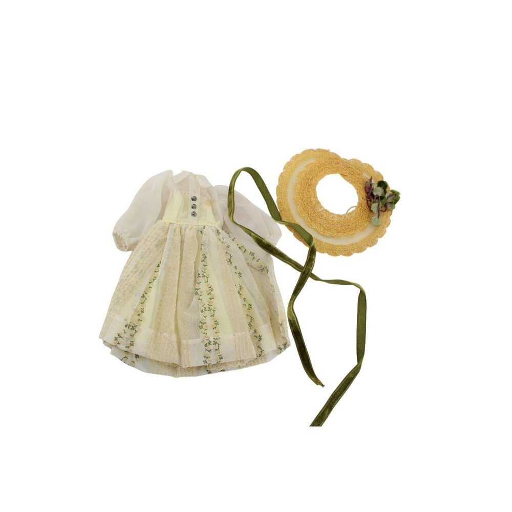 Vogue HJill Doll 1957 7416 Yellow Dress w/ Hat Vintage 94261